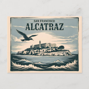 Carte Postale Prison de l'Île d'Alcatraz San Francisco Voyage Ré