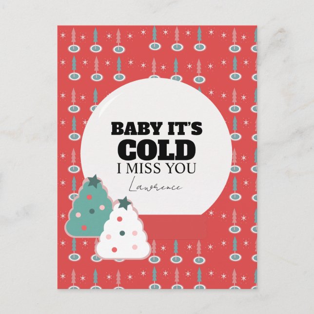 Carte Postale Prison Long Distance Winter Love Christmas  (Devant)