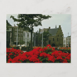 Carte Postale Prison Médiévale À La Haye fleurs