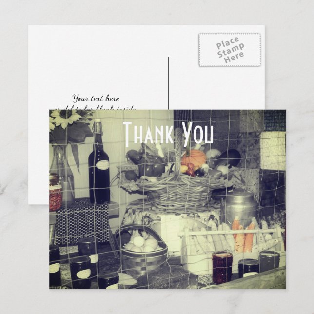 Carte Postale Prix Produits Pays Foire Merci (Devant / Derrière)