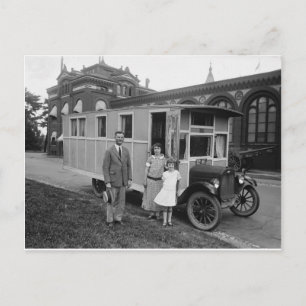Carte Postale Probablement la première maison MOBILE jamais