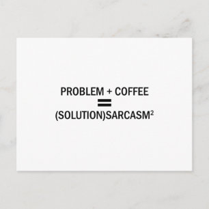 Carte Postale Problème Plus Café