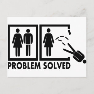 Carte Postale Problème résolu - Homme