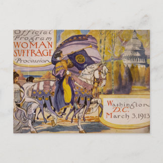 Carte Postale Procession du suffrage 1913