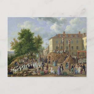 Carte Postale Procession religieuse à Mont Valérien, 1819