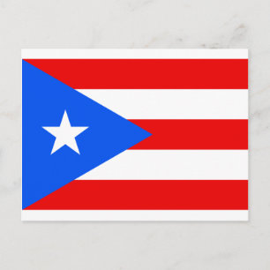 Carte Postale Produits du drapeau portoricain
