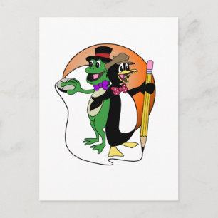 Carte Postale Produits Logo PenguinFrog