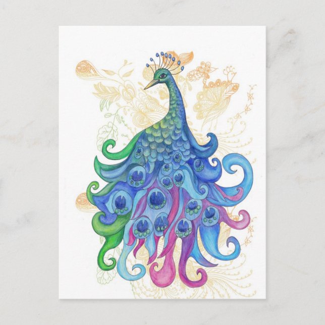 Carte Postale Produits Peacock pacifiques (Devant)