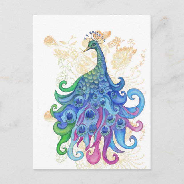 Carte Postale Produits Peacock pacifiques (Devant)