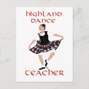 Carte Postale Professeur de danse highland - Danses folkloriques