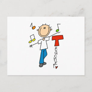 Carte Postale Professeur de musique