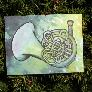 Carte Postale Professeur de musique de classe d'orchestre de cor