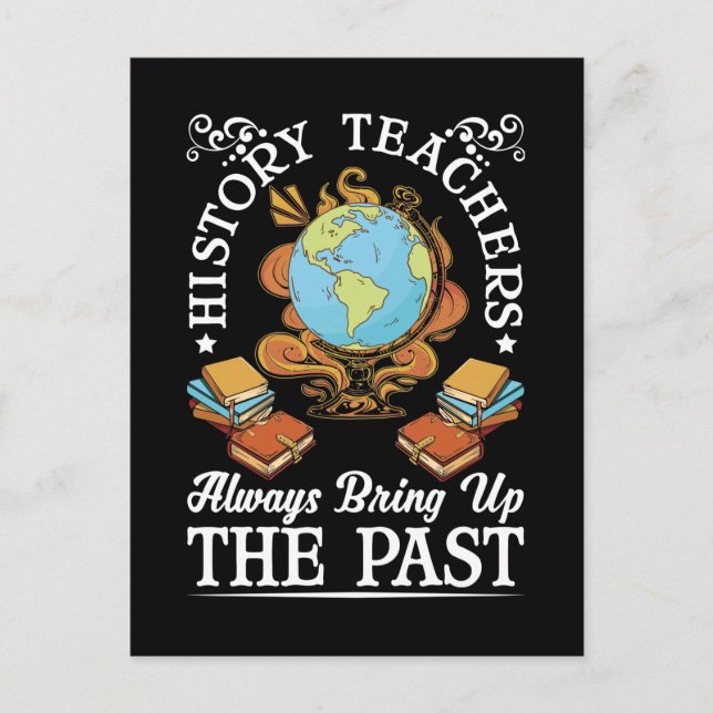 Carte Postale Professeur d'Histoire Historien Drôle (Devant)