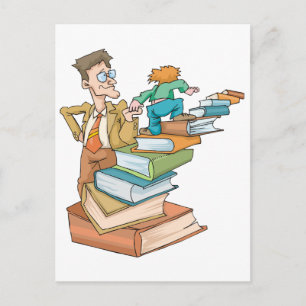 Carte Postale Professeur surchargé