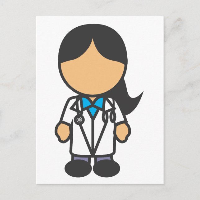 Carte Postale Profession féminine Médicale (Devant)