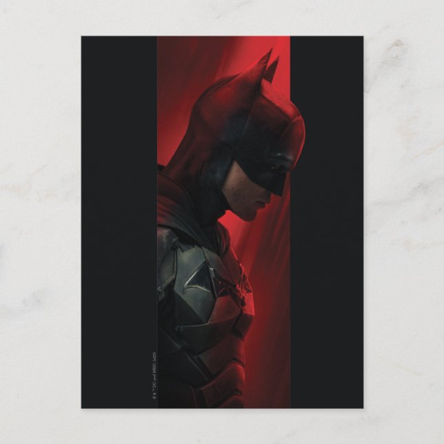 Carte Postale Profil Batman Red Bar (Devant)