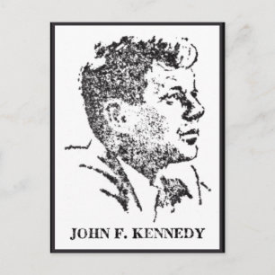 Carte Postale Profil de John F. Kennedy en 1963