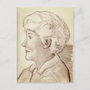 Carte Postale Profil de maman Portrait 2004 dessin
