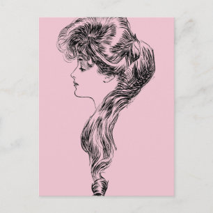 Carte Postale Profile Of A Gibson Girl, 1903