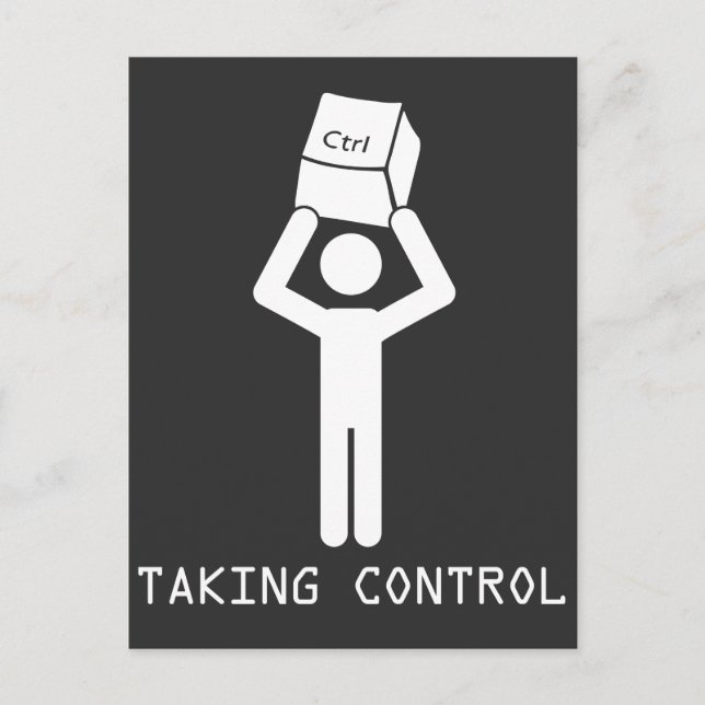 Carte Postale Programmeur de contrôle de clavier Informatique Ne (Devant)