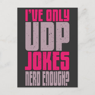 Carte Postale Programmeur informatique udp Joke