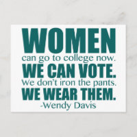 Progrès des femmes Citation féministe Wendy Davis