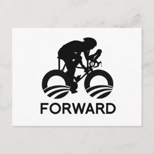 CARTE POSTALE PROGRESSER AVEC OBAMA