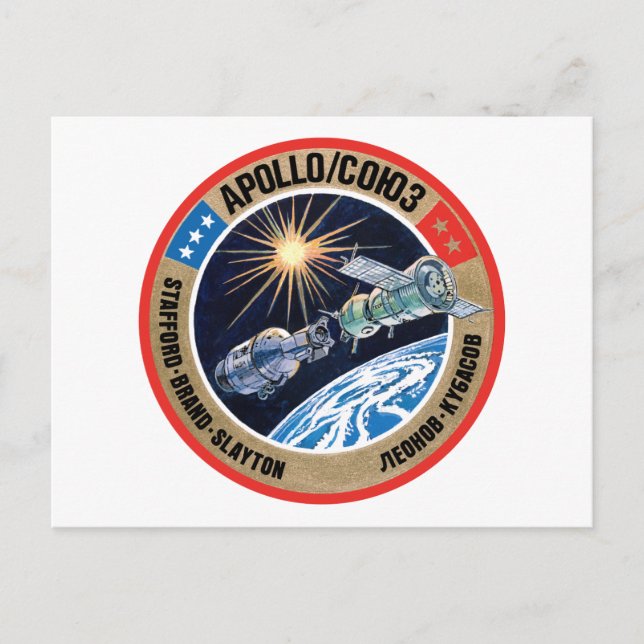 Carte Postale Projet d'essai Apollo-Soyuz (ASTP) (Devant)