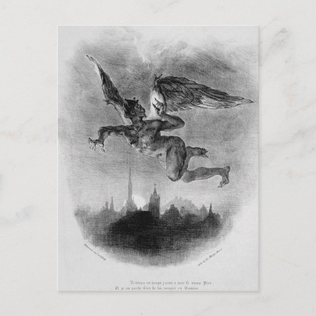 Carte Postale Prologue de Mephistopheles dans le ciel (Devant)