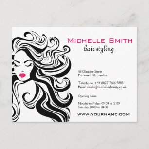 Carte Postale Prolongations de cheveux coiffure Curly cheveux no