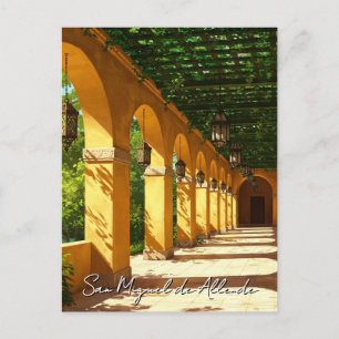 Carte Postale Promenade à San Miguel de Allende Mexique Voyage