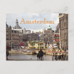 Carte Postale Promenade À Vélo Cute Amsterdam