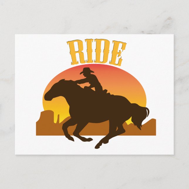 Carte Postale Promenade au coucher du soleil (Devant)