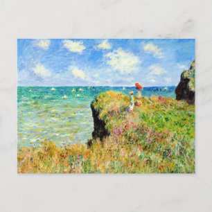 Carte Postale Promenade au sommet de la falaise à Pourville par 