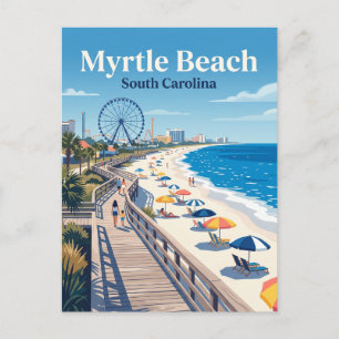 Carte Postale Promenade de Myrtle Beach USA