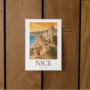 Carte Postale Promenade des Anglais vue rétro Nice Côte d’Azur