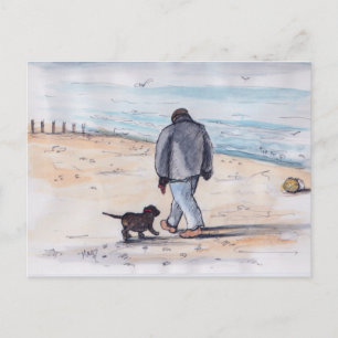 Carte Postale Promenade du chien - 05