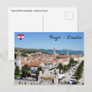 Carte Postale Promenade du front de mer de Trogir - Dalmatie, Cr