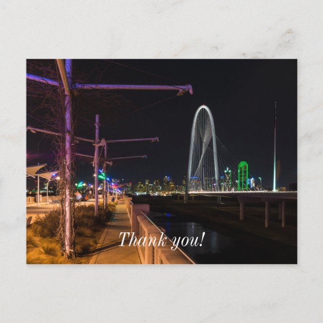 Carte Postale Promenade du soir à Dallas (Devant)