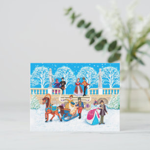 Carte Postale Promenade hivernale