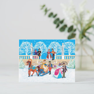 Carte Postale Promenade hivernale