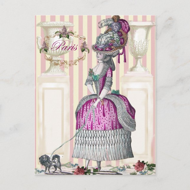 Carte Postale Promenade matinale sur les Champs-Élysées (Devant)