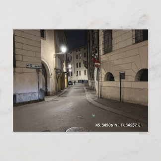 Carte postale - Promenade nocturne à Vicence, Ital