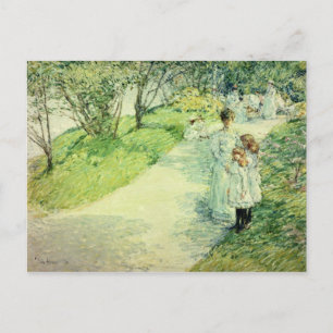 Carte Postale Promenades dans le jardin, 1898