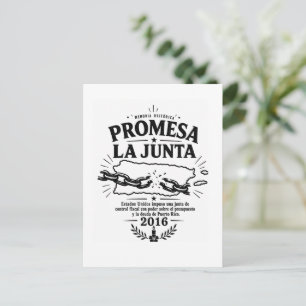 Carte Postale PROMESA La Junta Porto Rico Mémoire Historique