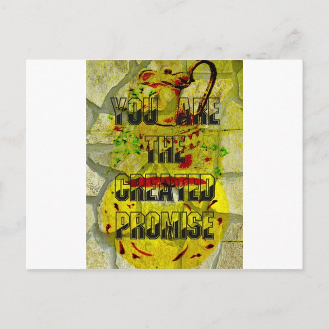 Carte Postale Promesse d'or : Le script doré du destin (Devant)