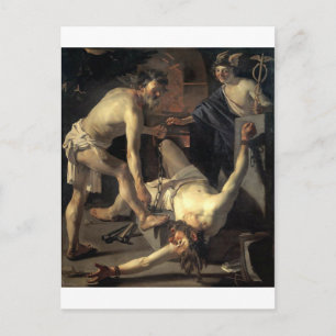 Carte Postale Prometheus Etre Enchaîné, par Dirck van Baburen