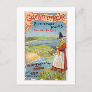 Carte Postale Promo du Grand Western Railray au Pays de Galles