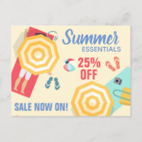 Promo Vente d'été Plage Scène personnalisée