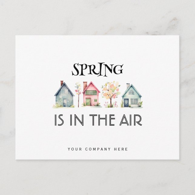 Carte Postale Promotion immobilière : Le Printemps est dans l'Ai (Devant)